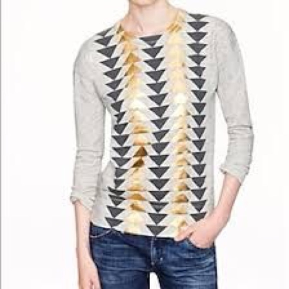 J. Crew Vintage Triangles Sweatshirt
